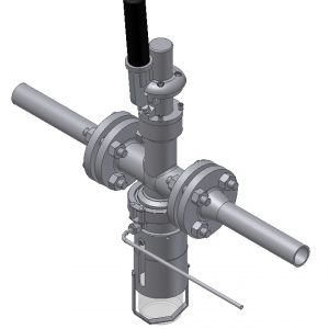 PFA lined inline sampling valve